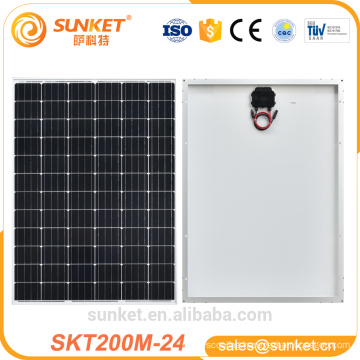 China manufacture of A grade 150w 200w mono solar panel